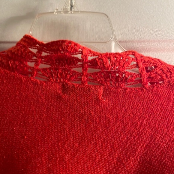 Crochet Orange Jacket - Picture 5 of 7